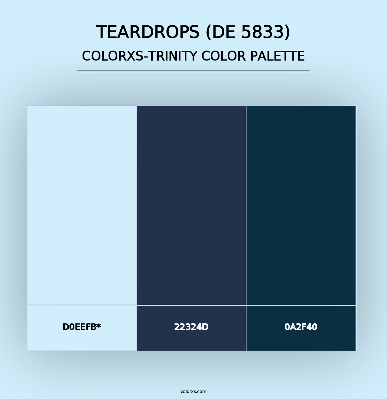 Teardrops (DE 5833) - Colorxs Trinity Palette