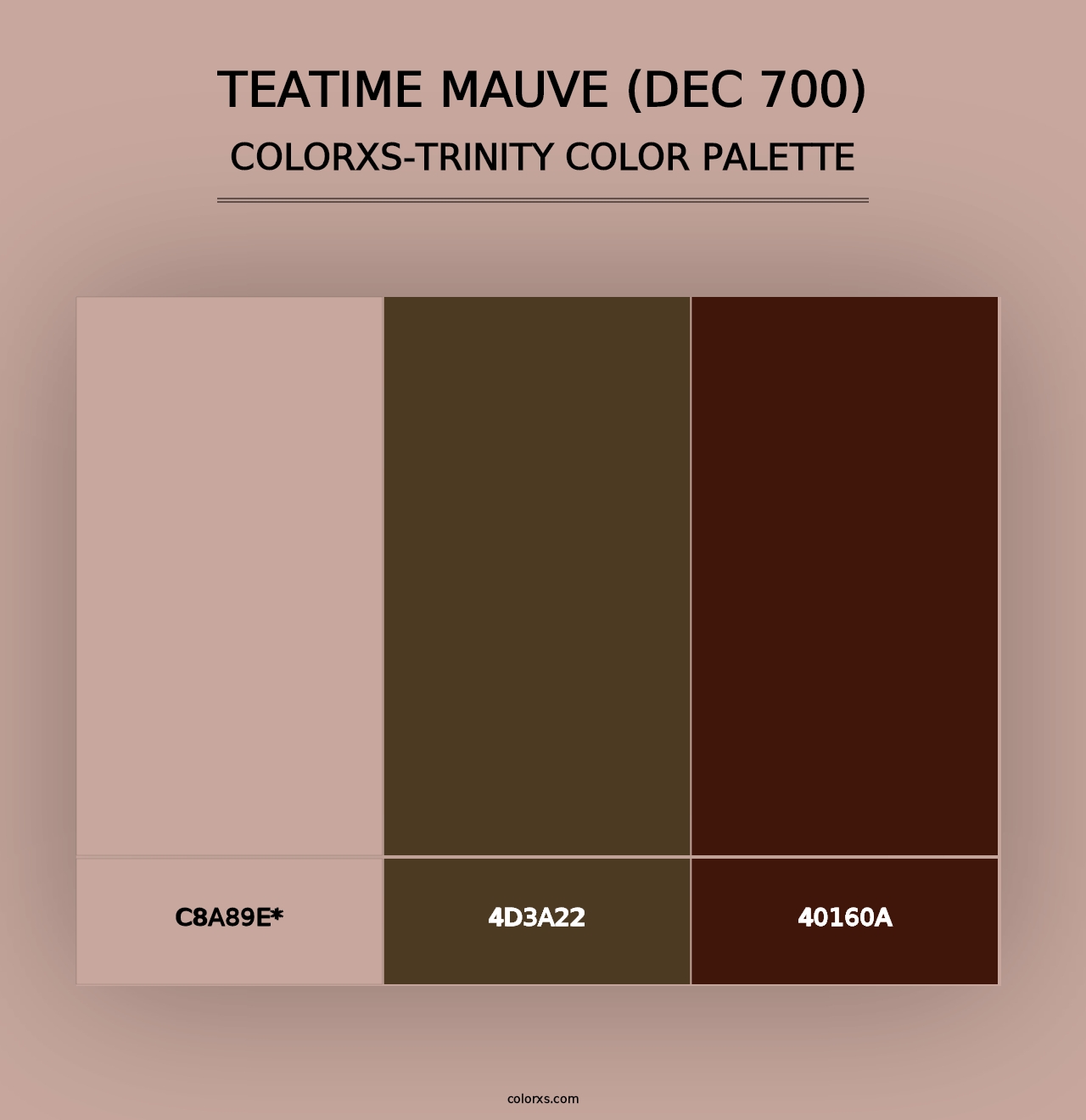 Teatime Mauve (DEC 700) - Colorxs Trinity Palette