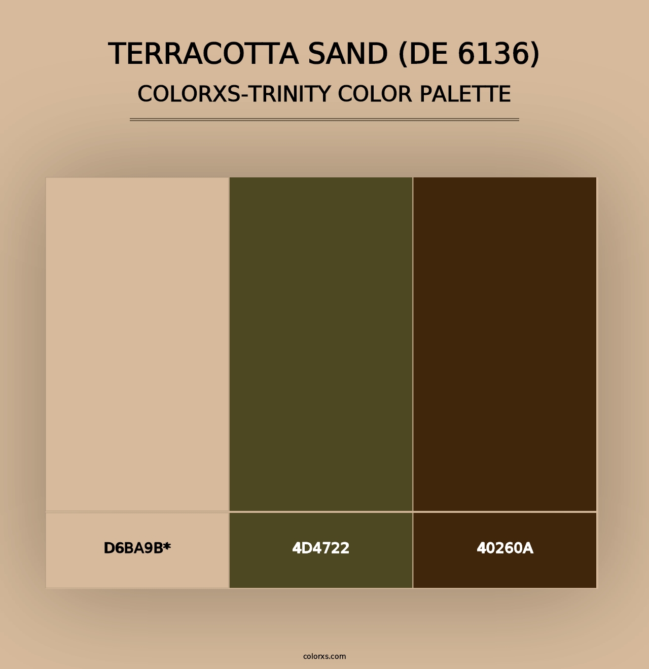 Terracotta Sand (DE 6136) - Colorxs Trinity Palette