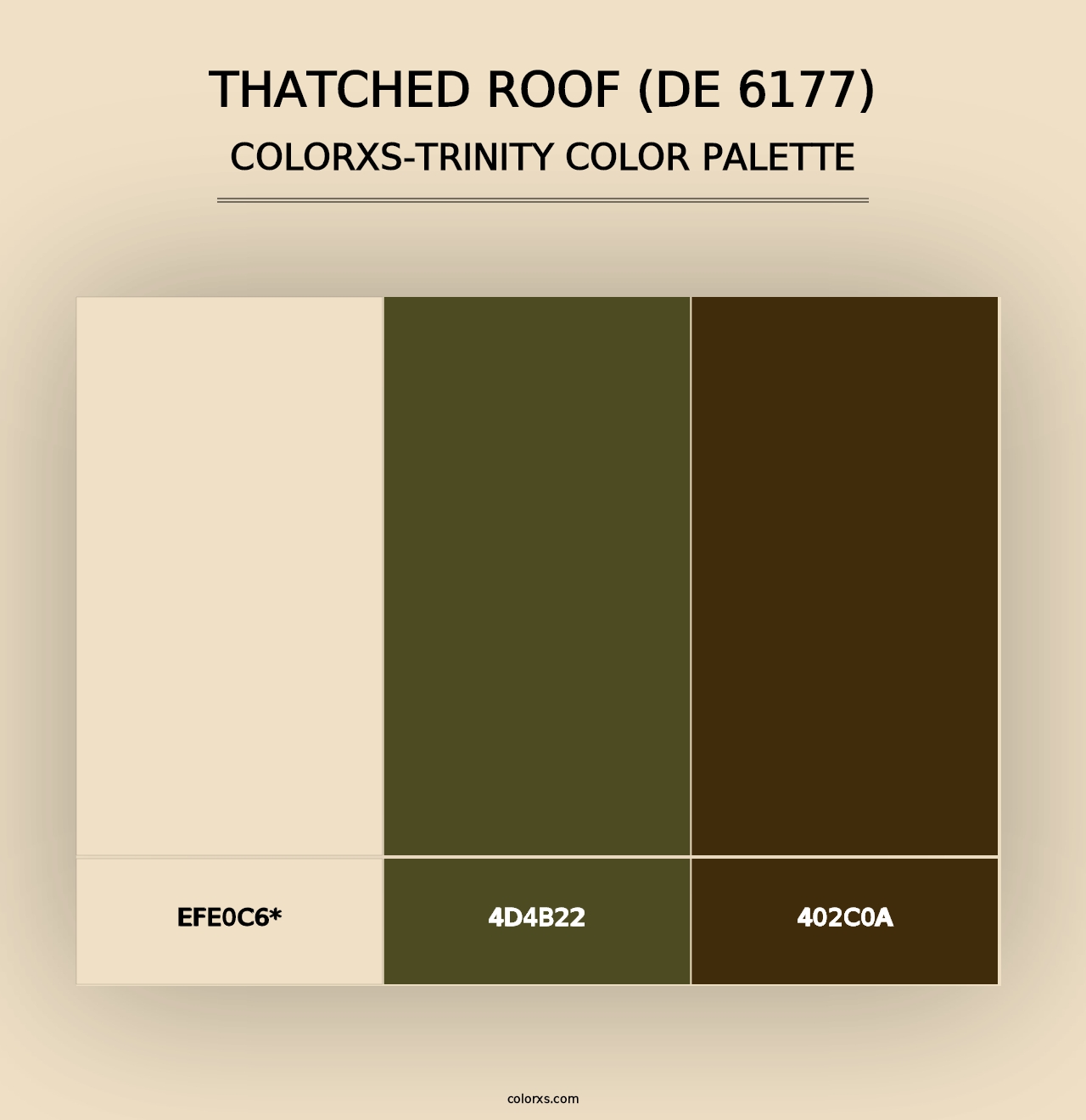 Thatched Roof (DE 6177) - Colorxs Trinity Palette