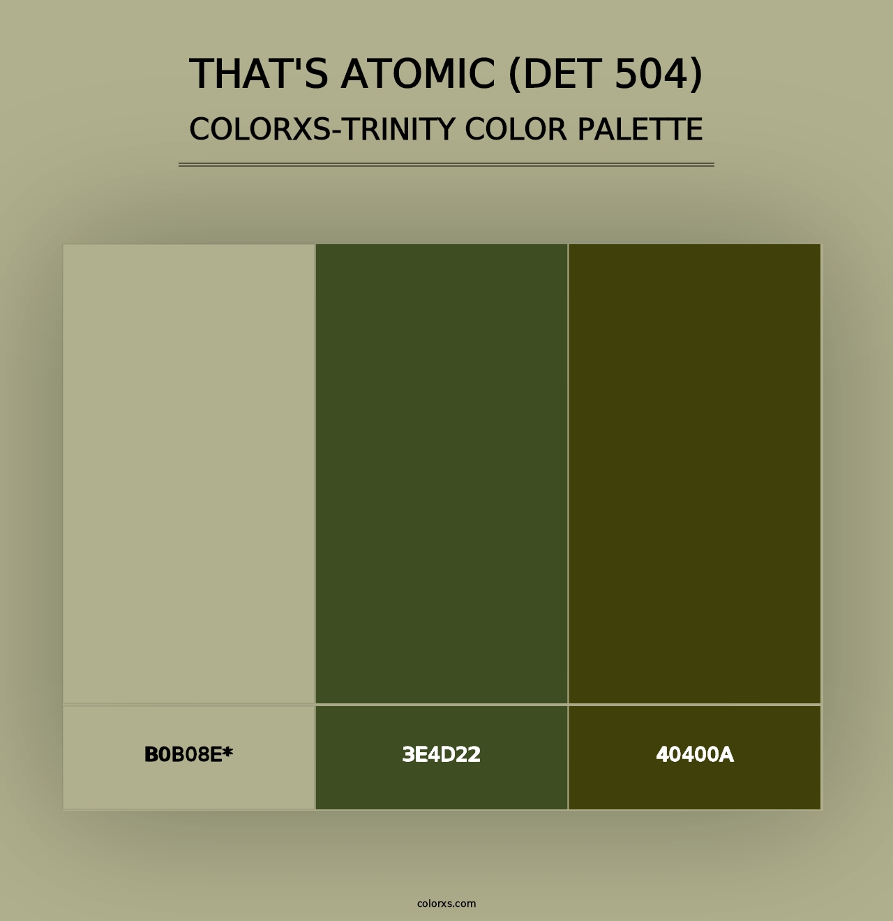 That's Atomic (DET 504) - Colorxs Trinity Palette