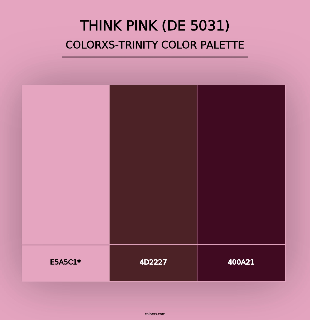 Think Pink (DE 5031) - Colorxs Trinity Palette