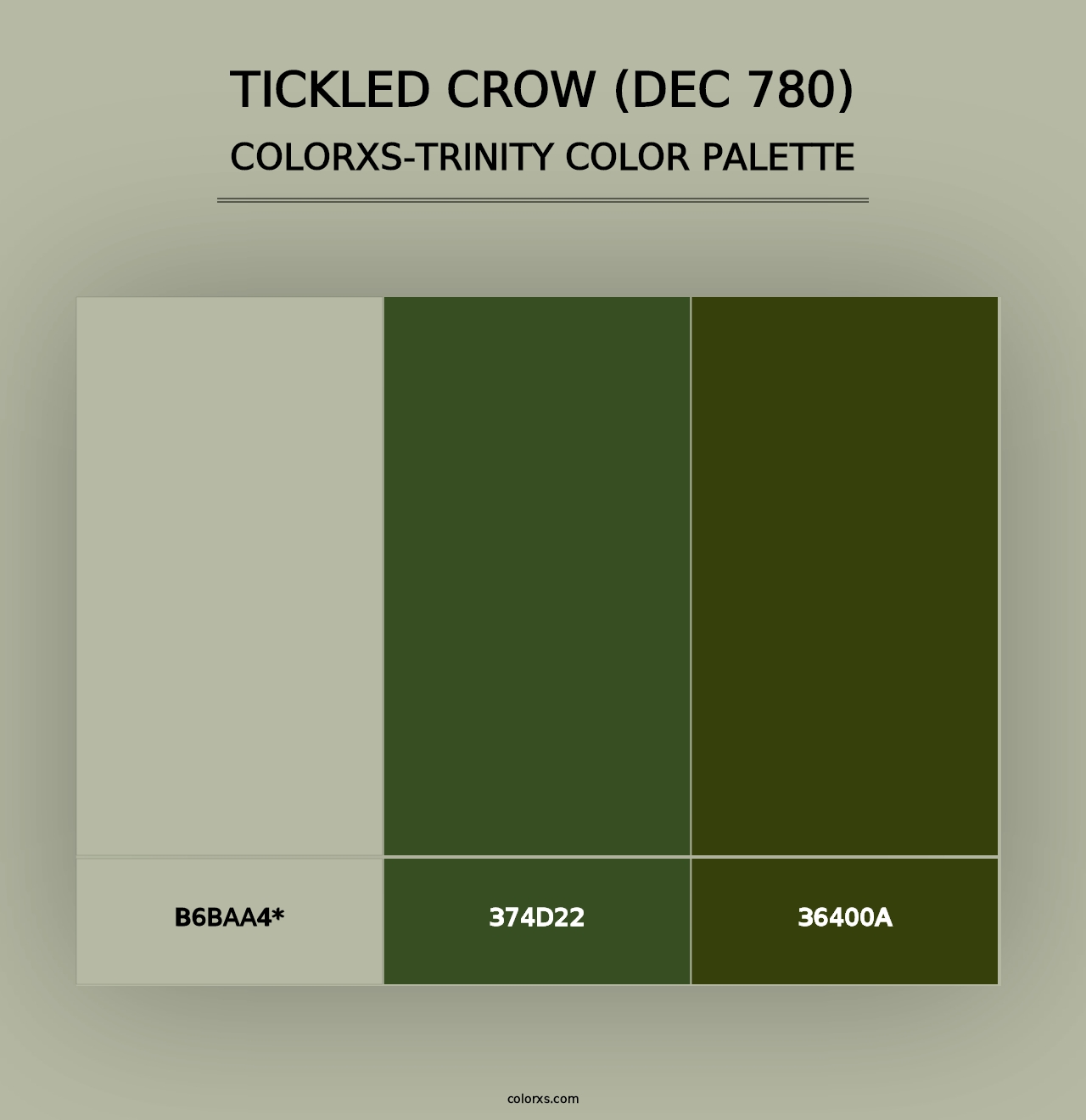 Tickled Crow (DEC 780) - Colorxs Trinity Palette