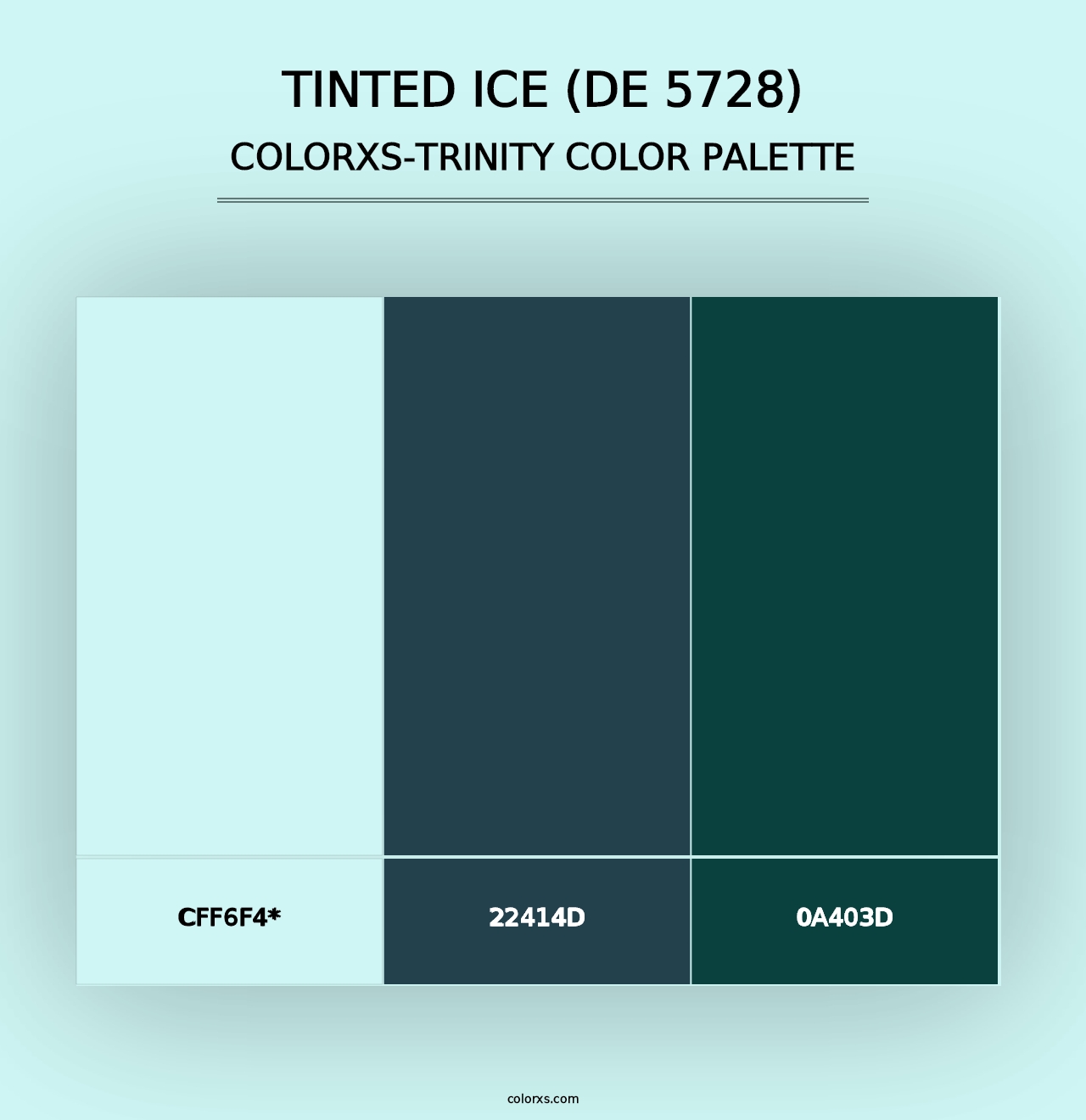 Tinted Ice (DE 5728) - Colorxs Trinity Palette