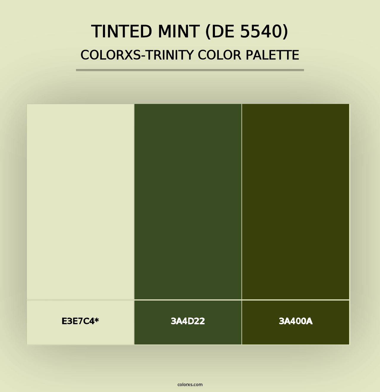 Tinted Mint (DE 5540) - Colorxs Trinity Palette