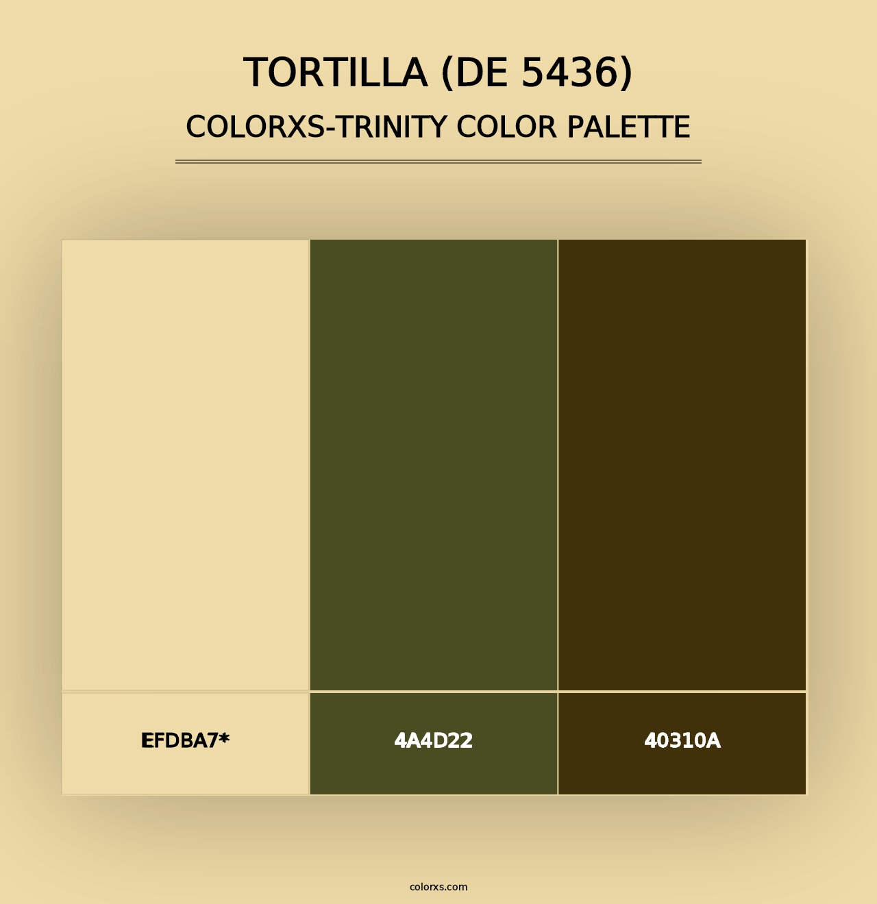 Tortilla (DE 5436) - Colorxs Trinity Palette