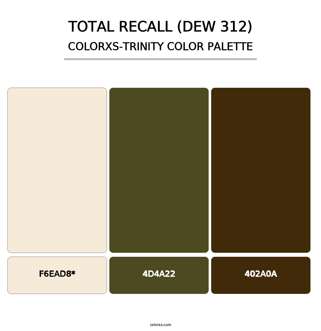 Total Recall (DEW 312) - Colorxs Trinity Palette