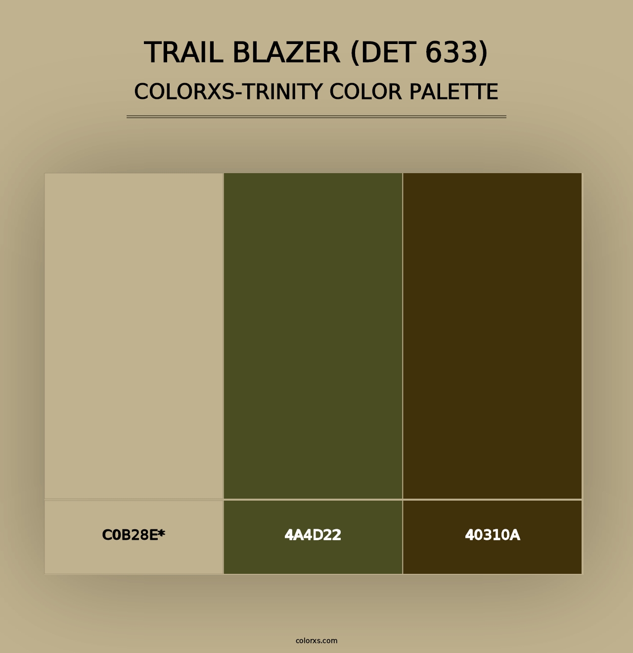 Trail Blazer (DET 633) - Colorxs Trinity Palette