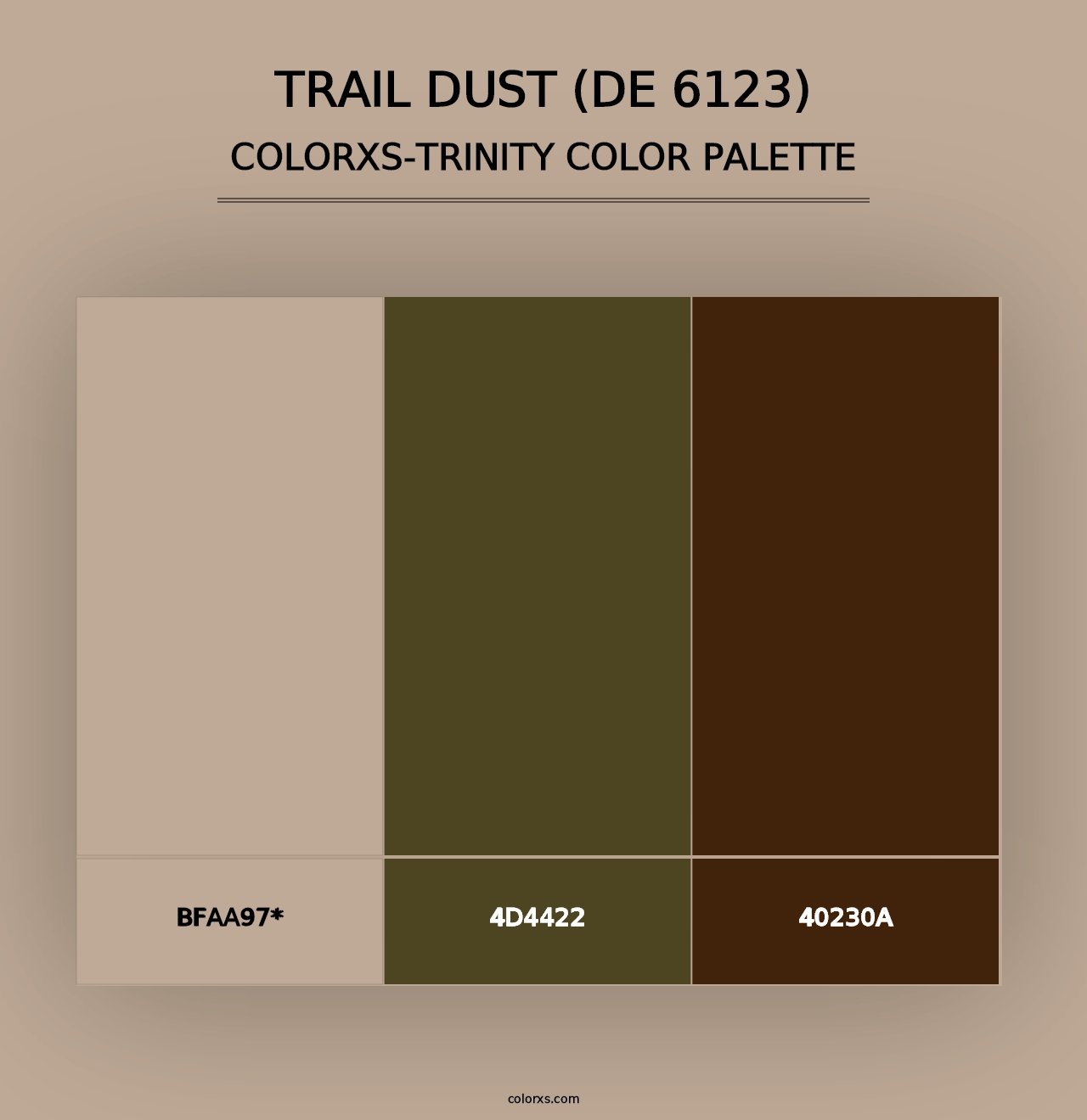 Trail Dust (DE 6123) - Colorxs Trinity Palette