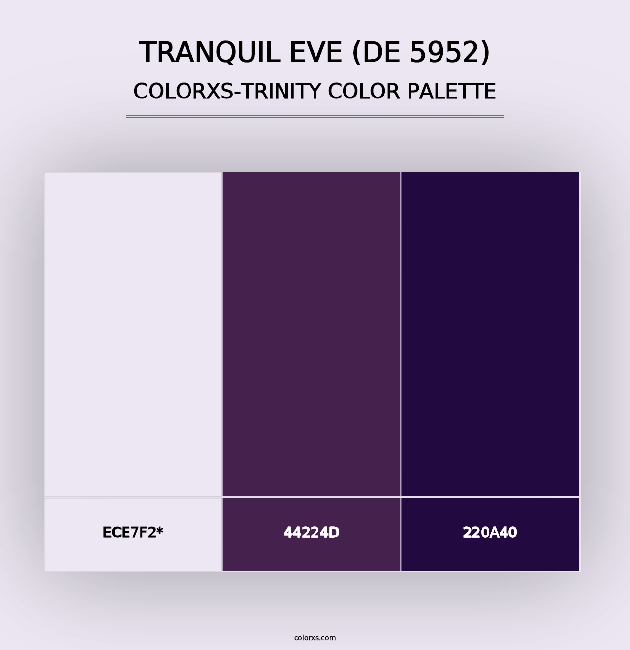 Tranquil Eve (DE 5952) - Colorxs Trinity Palette