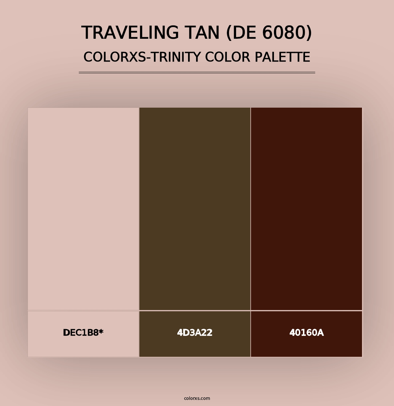 Traveling Tan (DE 6080) - Colorxs Trinity Palette