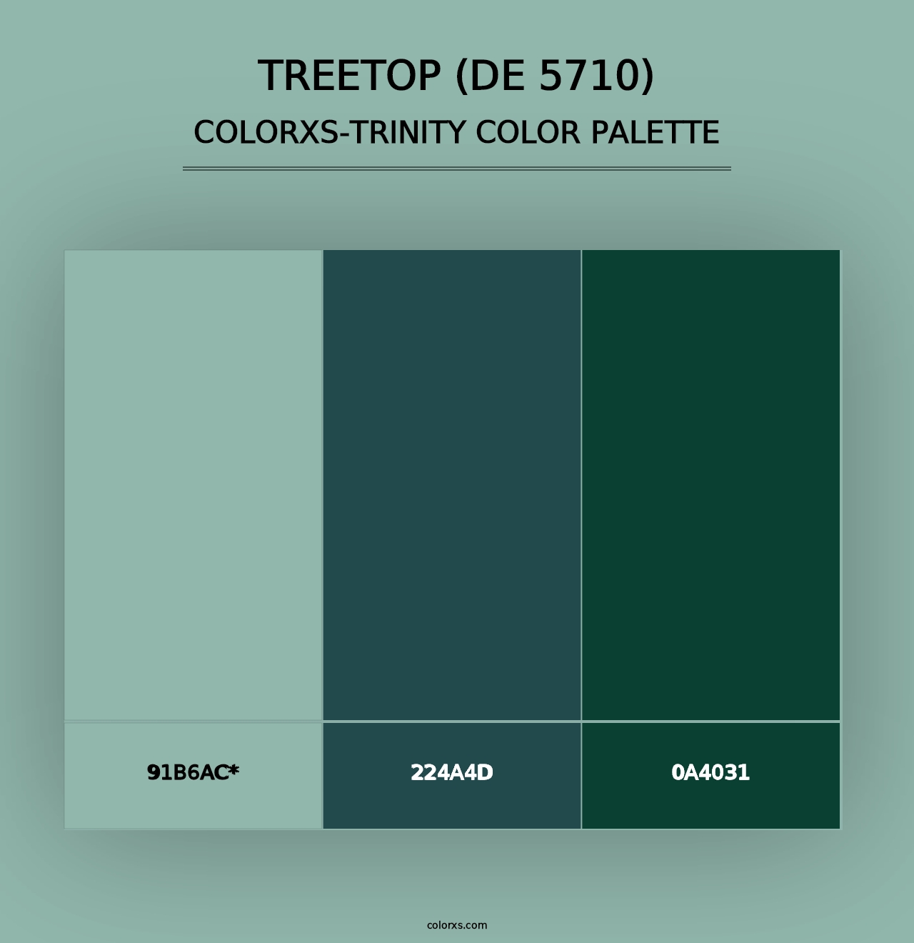 Treetop (DE 5710) - Colorxs Trinity Palette