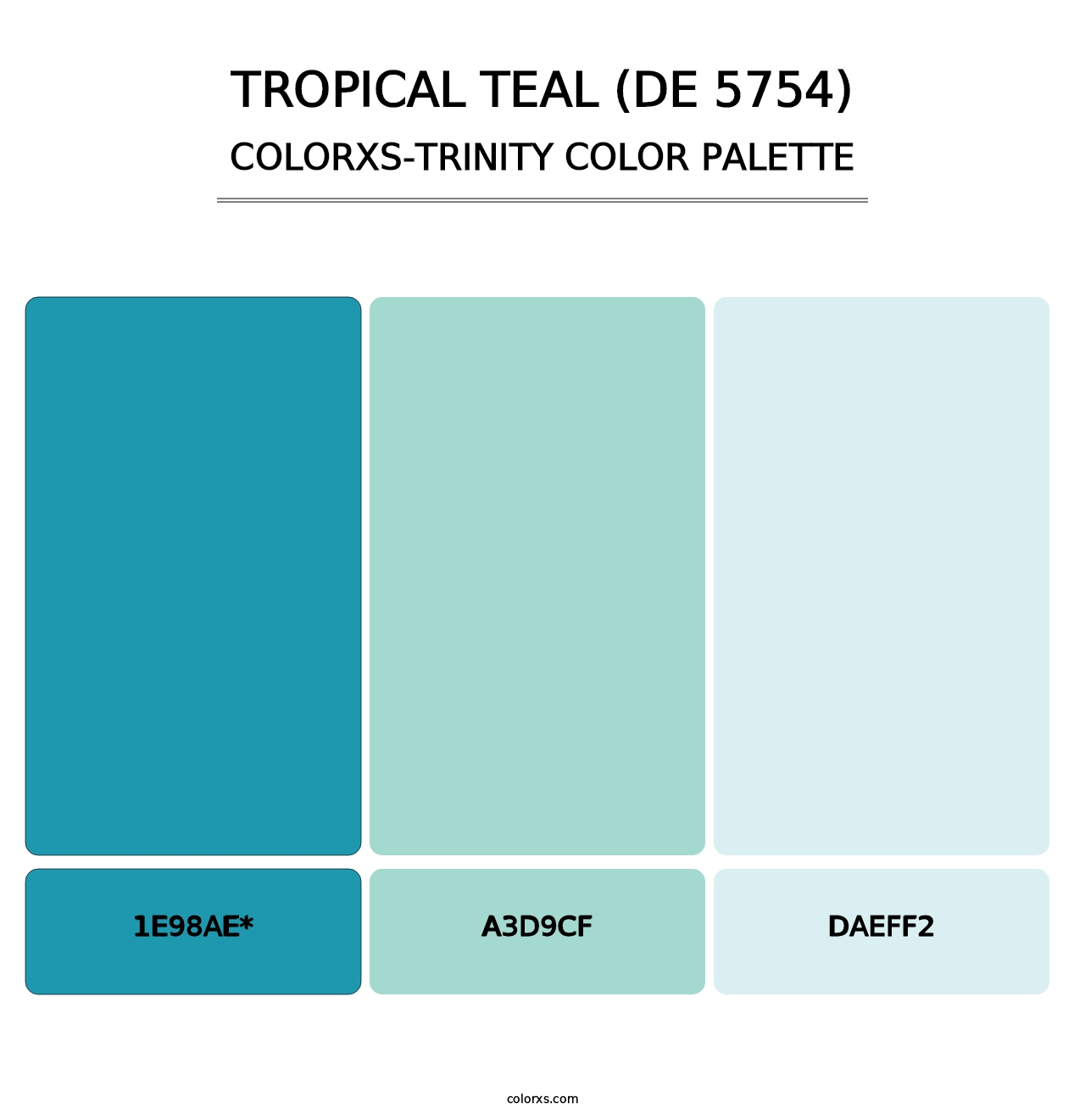 Tropical Teal (DE 5754) - Colorxs Trinity Palette