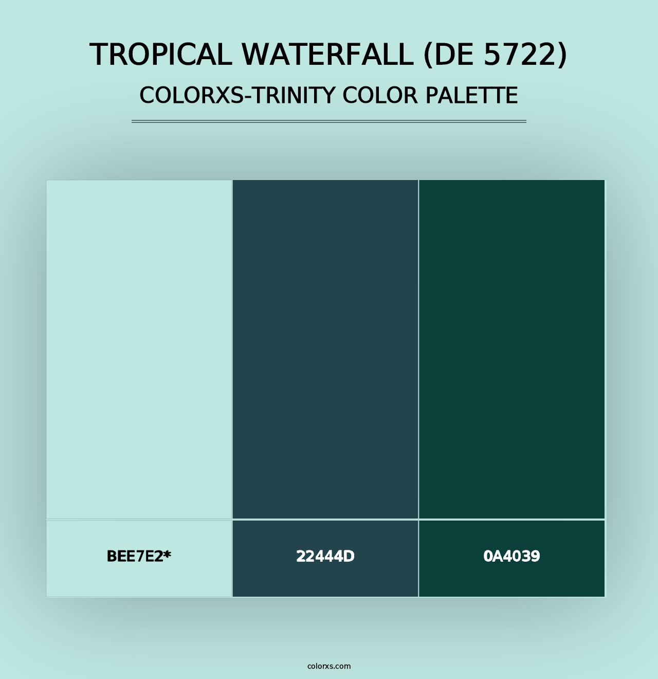 Tropical Waterfall (DE 5722) - Colorxs Trinity Palette