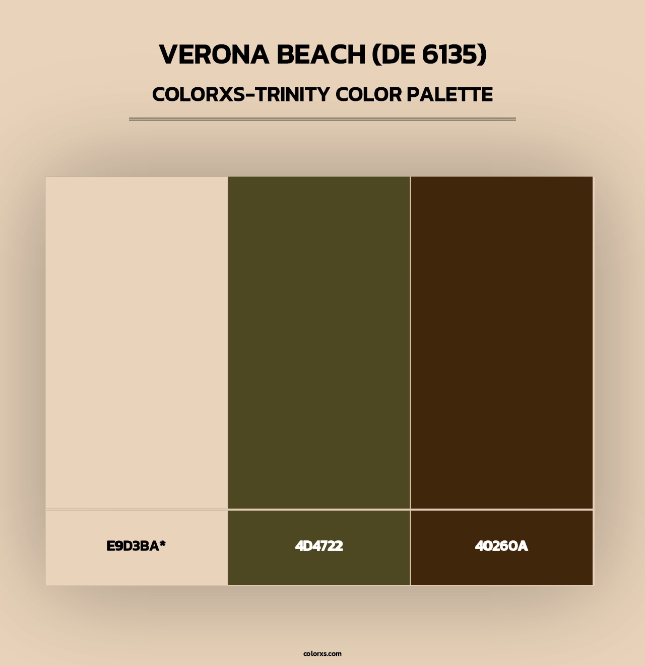 Verona Beach (DE 6135) - Colorxs Trinity Palette