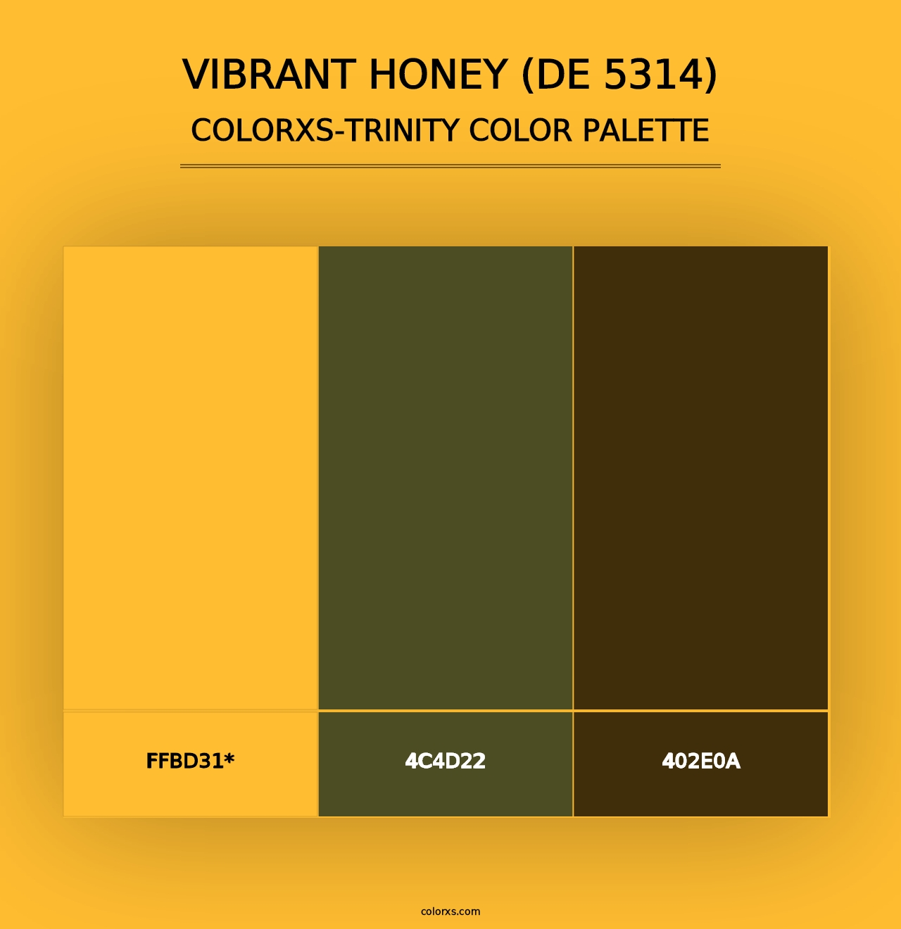 Vibrant Honey (DE 5314) - Colorxs Trinity Palette