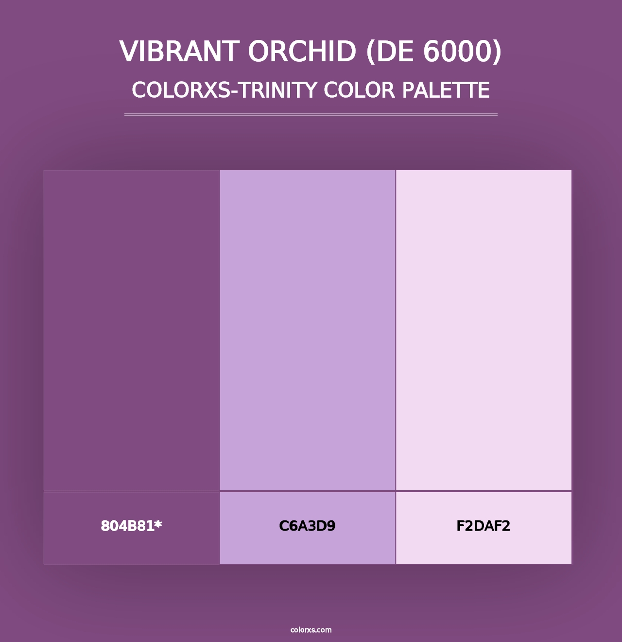 Vibrant Orchid (DE 6000) - Colorxs Trinity Palette