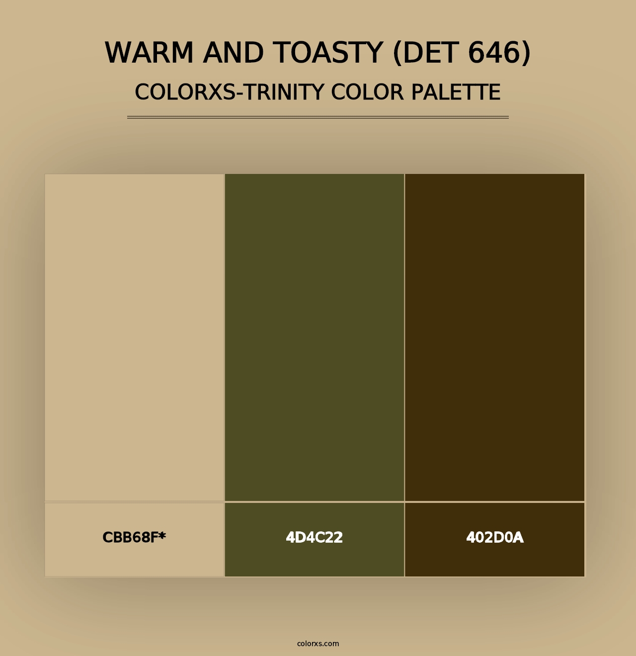 Warm and Toasty (DET 646) - Colorxs Trinity Palette