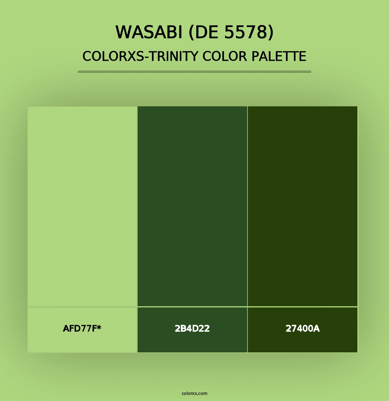 Wasabi (DE 5578) - Colorxs Trinity Palette