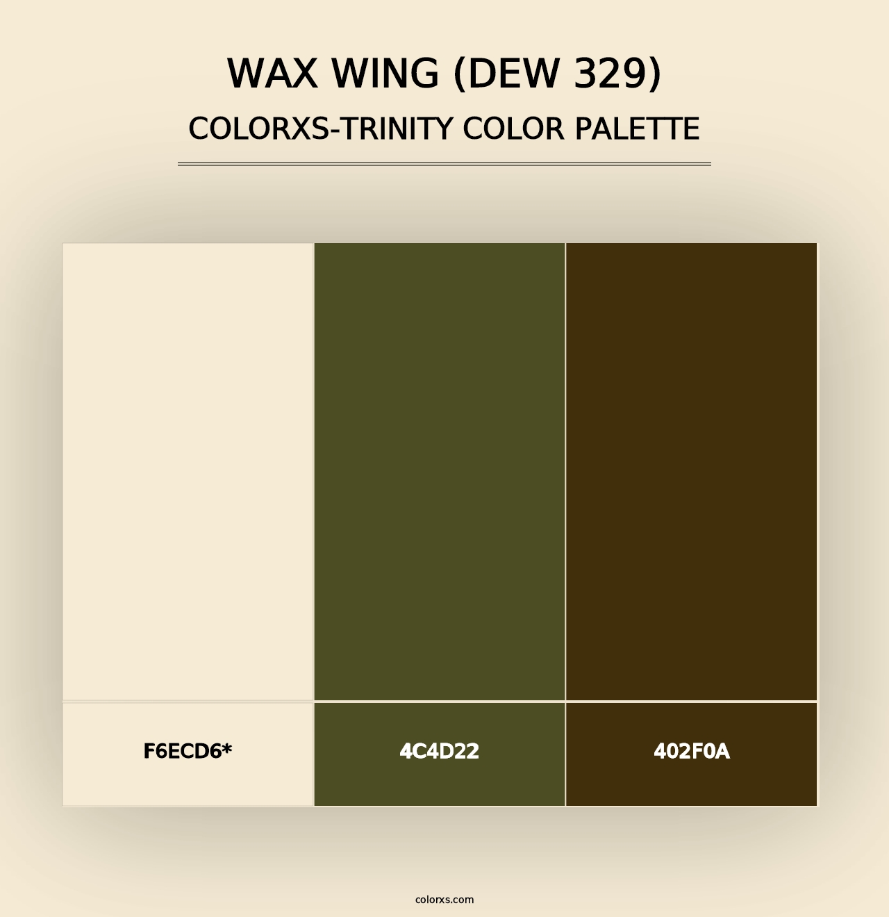 Wax Wing (DEW 329) - Colorxs Trinity Palette