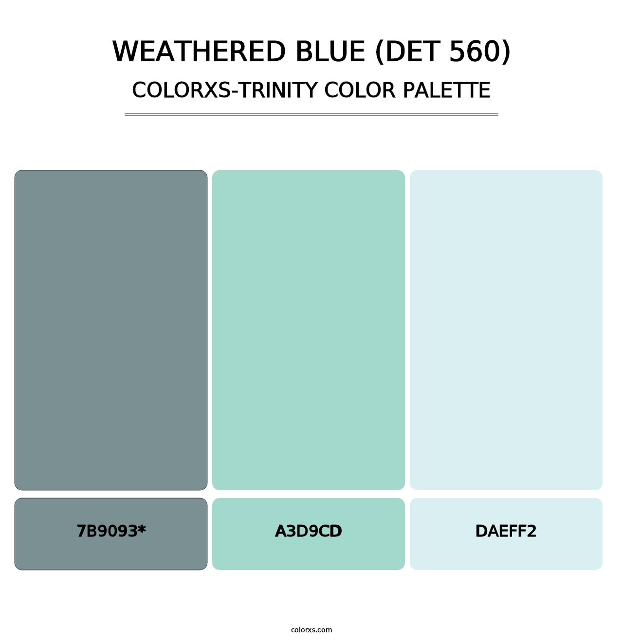 Weathered Blue (DET 560) - Colorxs Trinity Palette