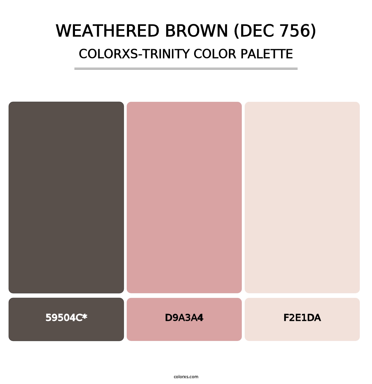 Weathered Brown (DEC 756) - Colorxs Trinity Palette