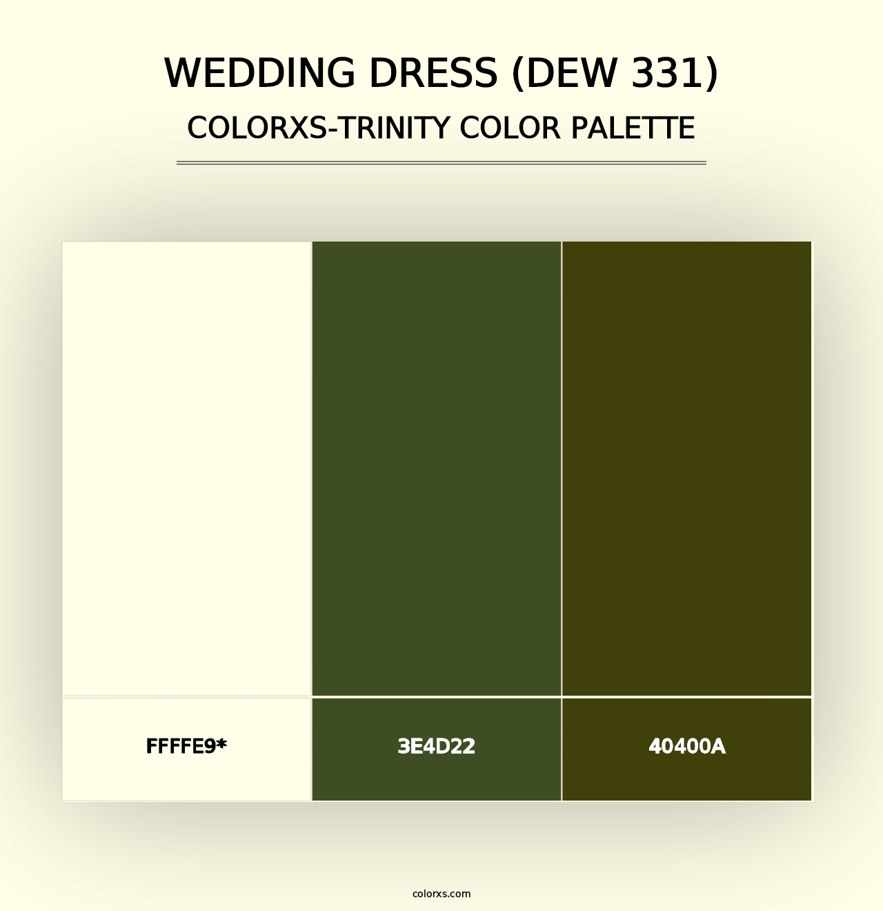 Wedding Dress (DEW 331) - Colorxs Trinity Palette