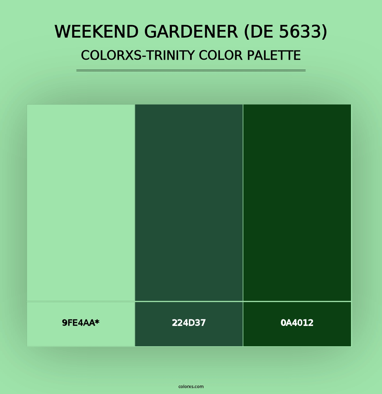 Weekend Gardener (DE 5633) - Colorxs Trinity Palette