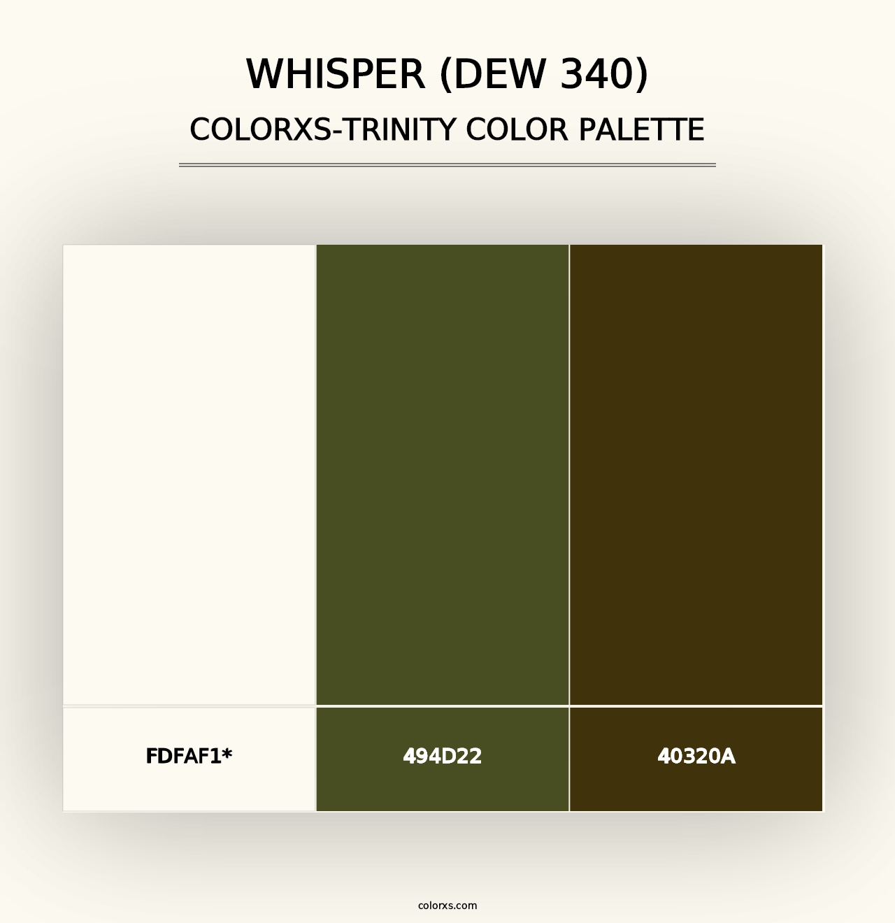 Whisper (DEW 340) - Colorxs Trinity Palette