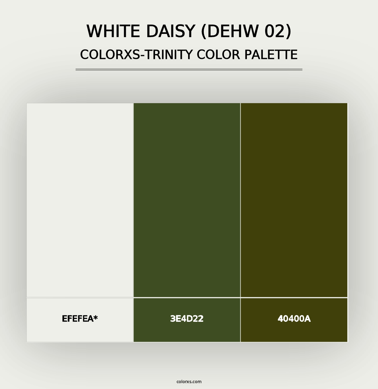 White Daisy (DEHW 02) - Colorxs Trinity Palette