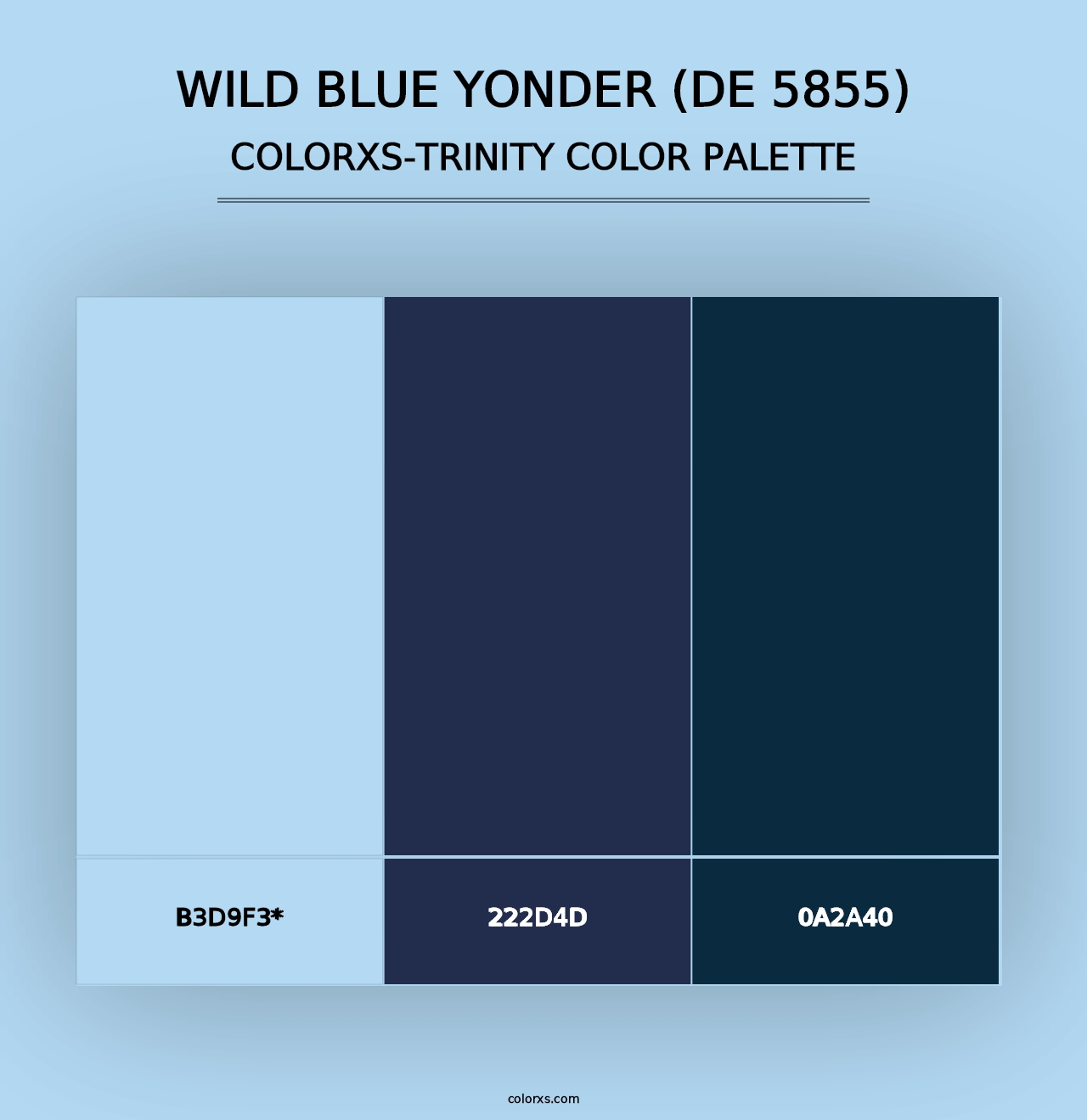 Wild Blue Yonder (DE 5855) - Colorxs Trinity Palette