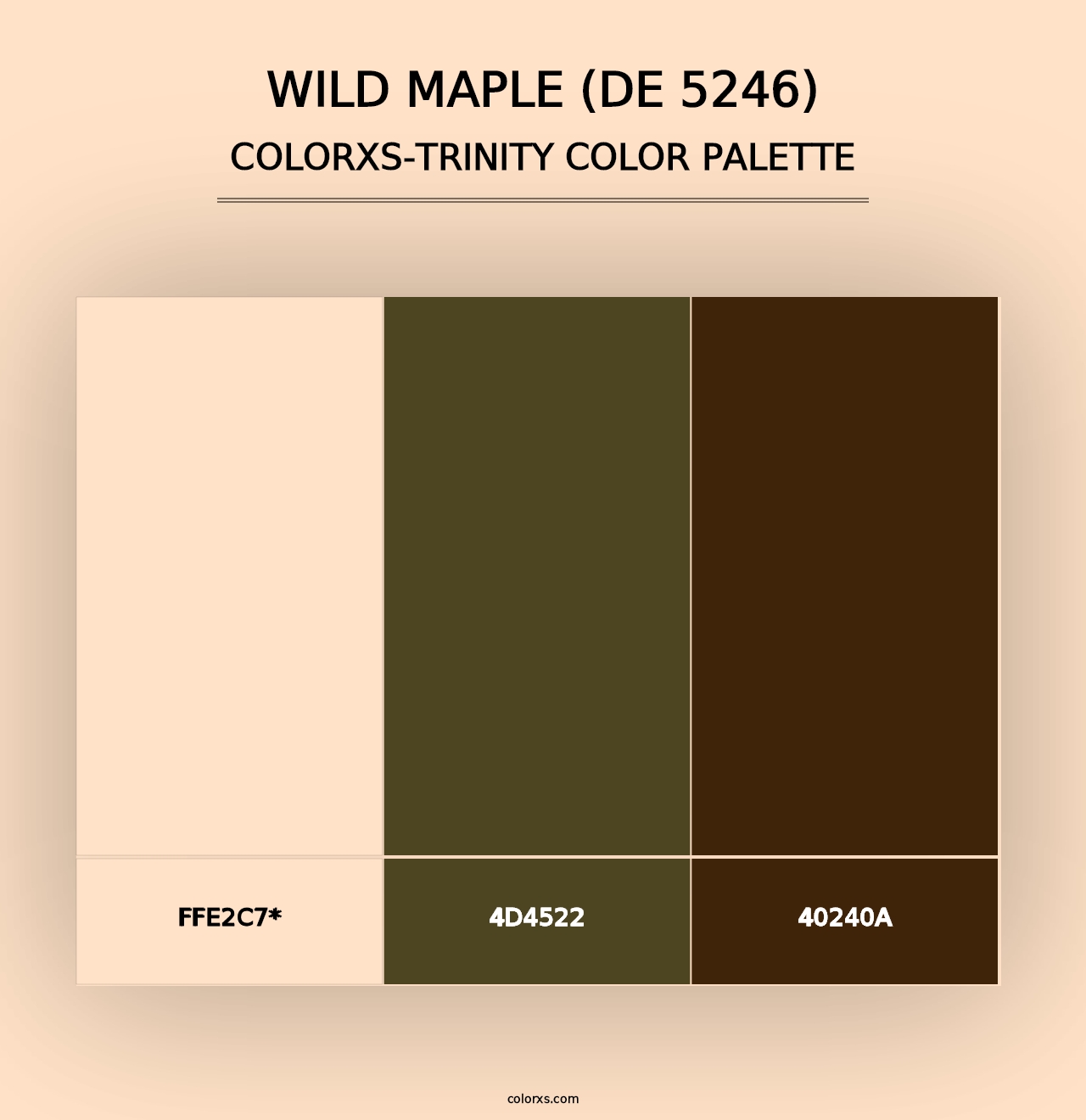 Wild Maple (DE 5246) - Colorxs Trinity Palette