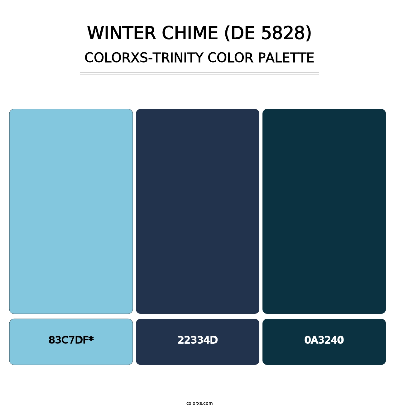 Winter Chime (DE 5828) - Colorxs Trinity Palette