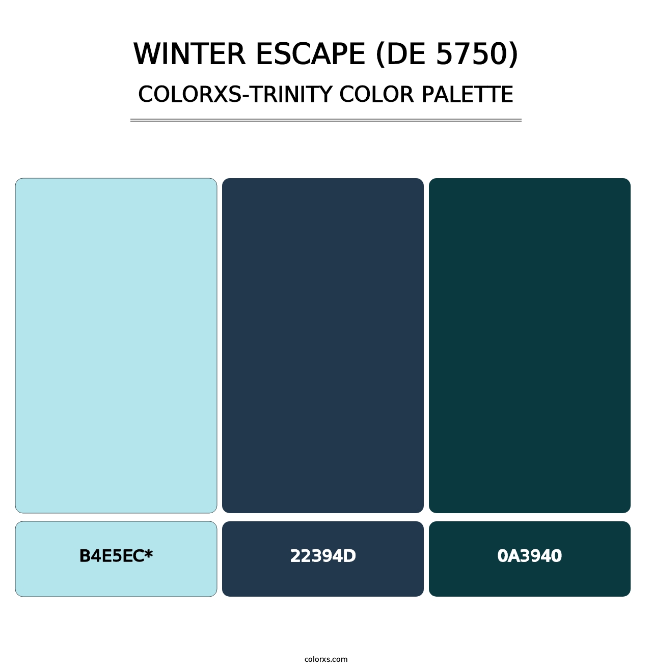 Winter Escape (DE 5750) - Colorxs Trinity Palette