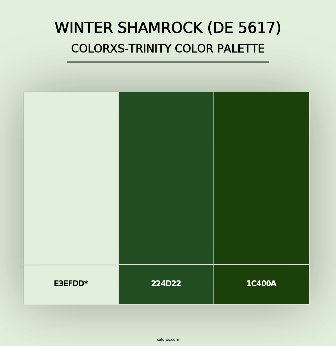 Winter Shamrock (DE 5617) - Colorxs Trinity Palette