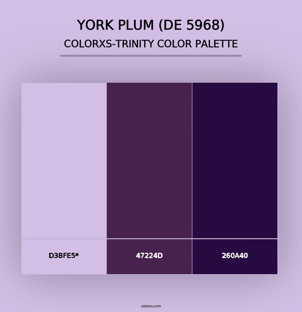 York Plum (DE 5968) - Colorxs Trinity Palette