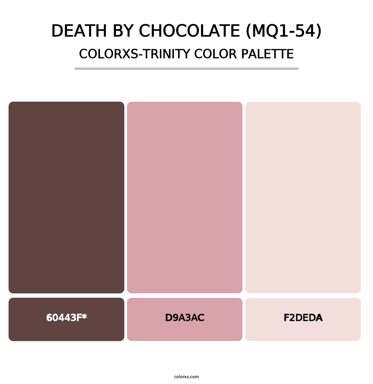 Death By Chocolate (MQ1-54) - Colorxs Trinity Palette