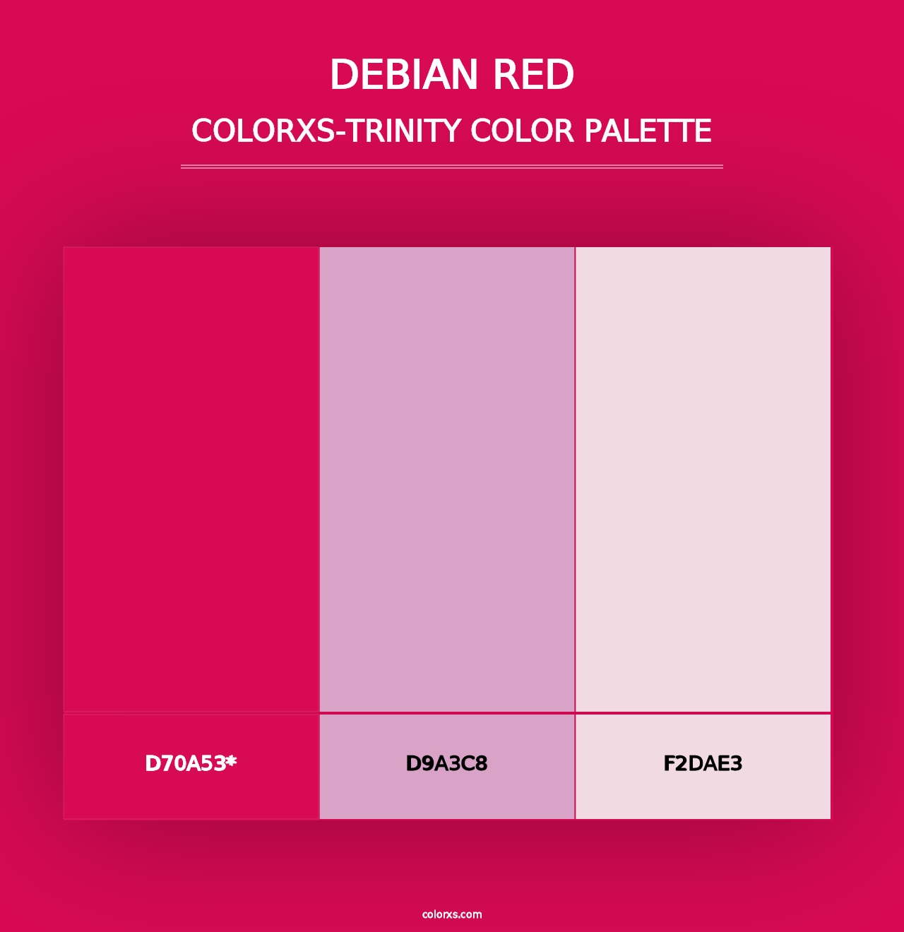 Debian red - Colorxs Trinity Palette