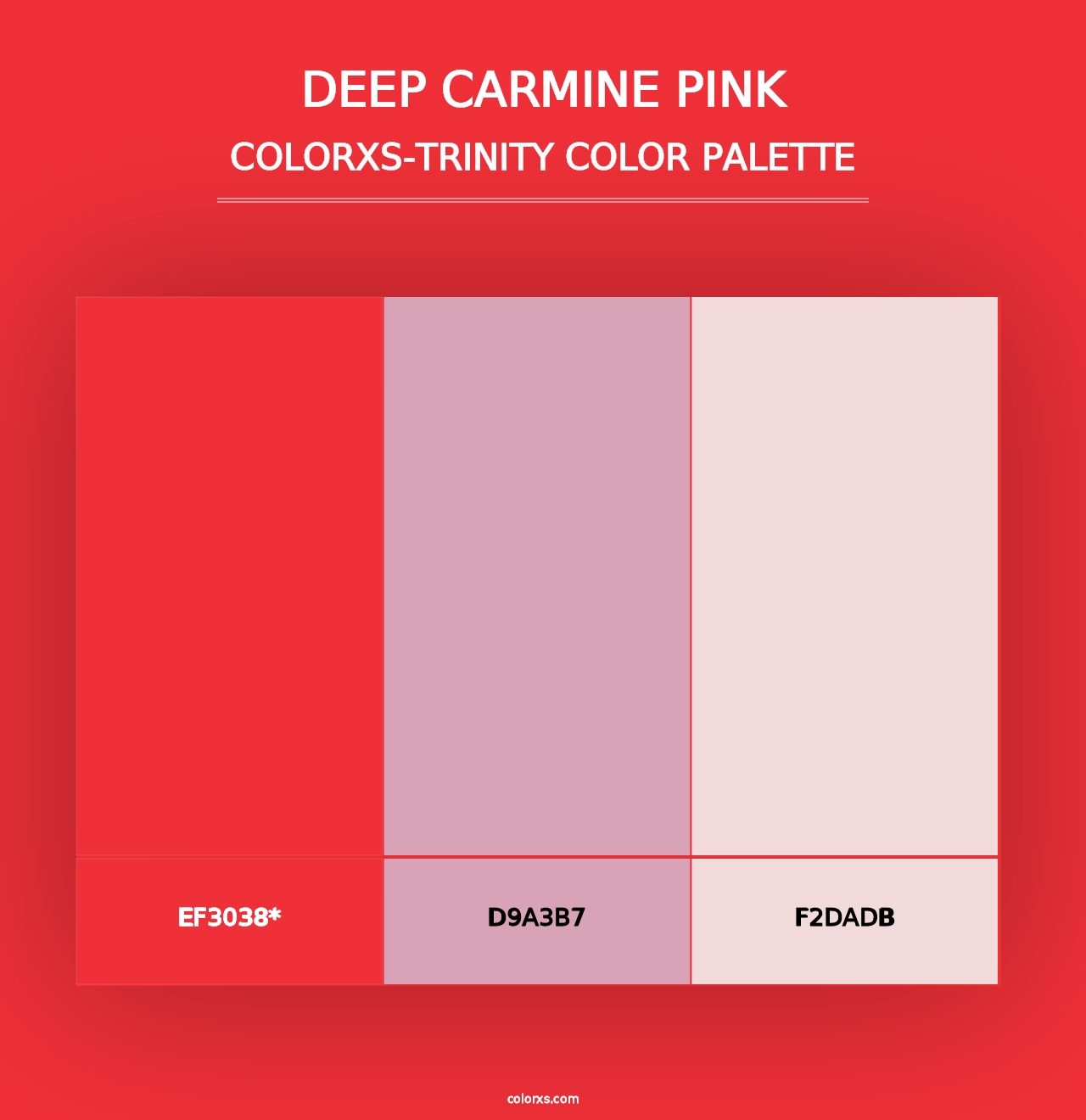 Deep carmine pink - Colorxs Trinity Palette