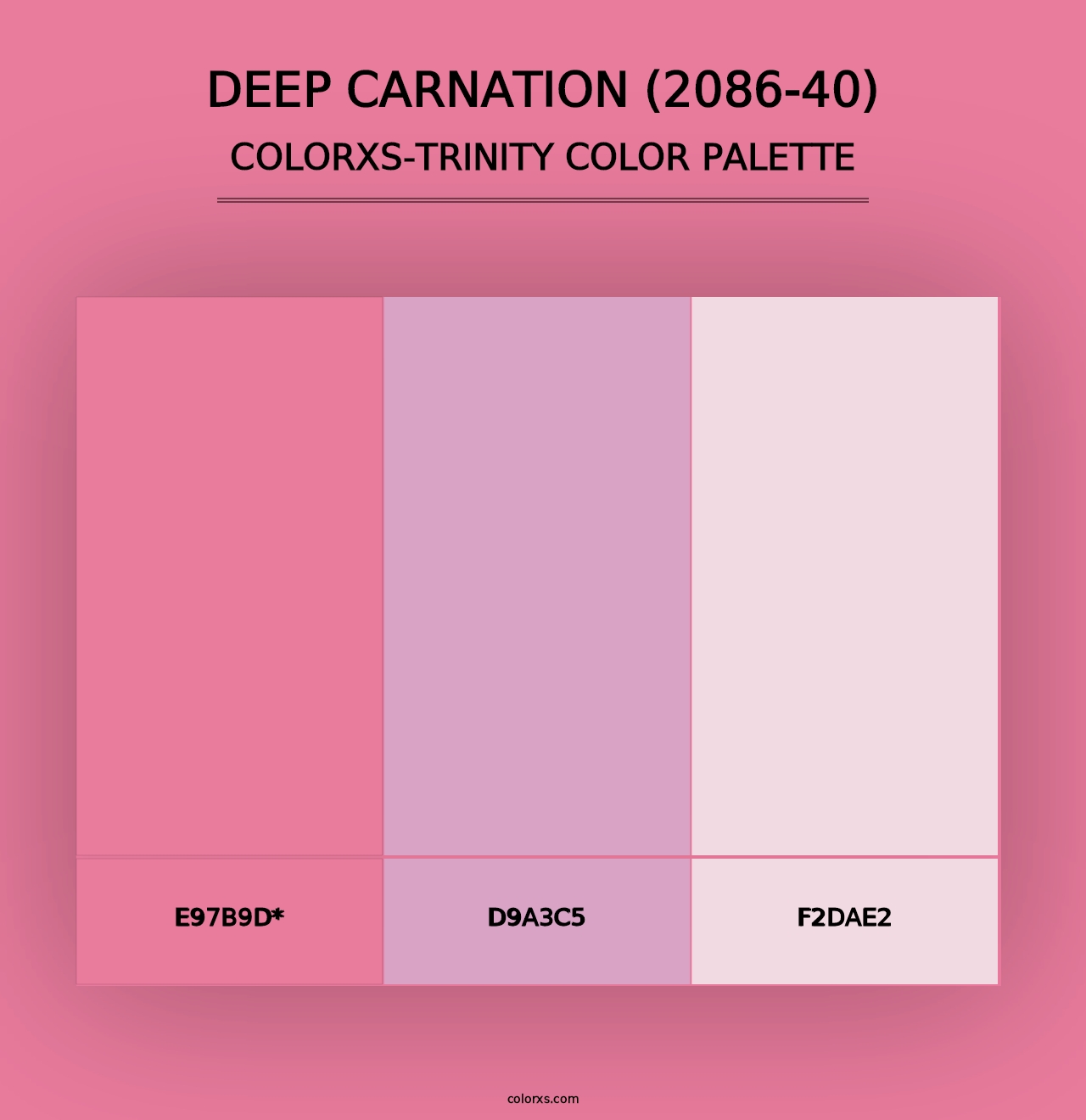 Deep Carnation (2086-40) - Colorxs Trinity Palette