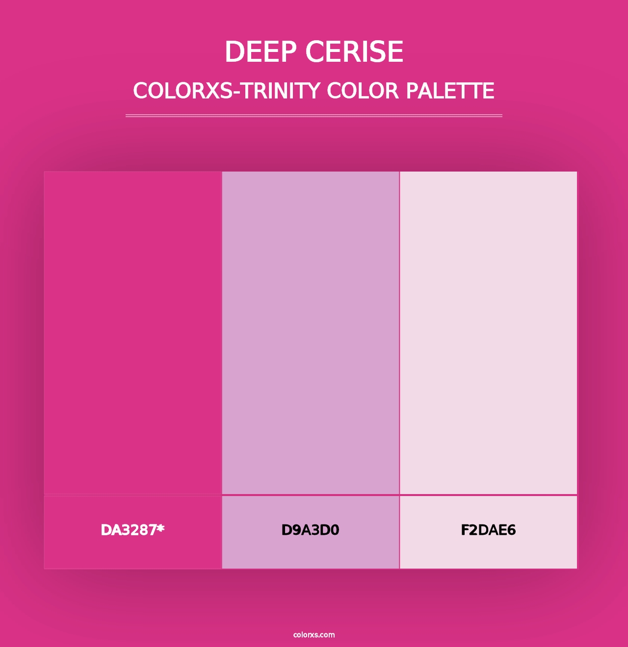 Deep Cerise - Colorxs Trinity Palette