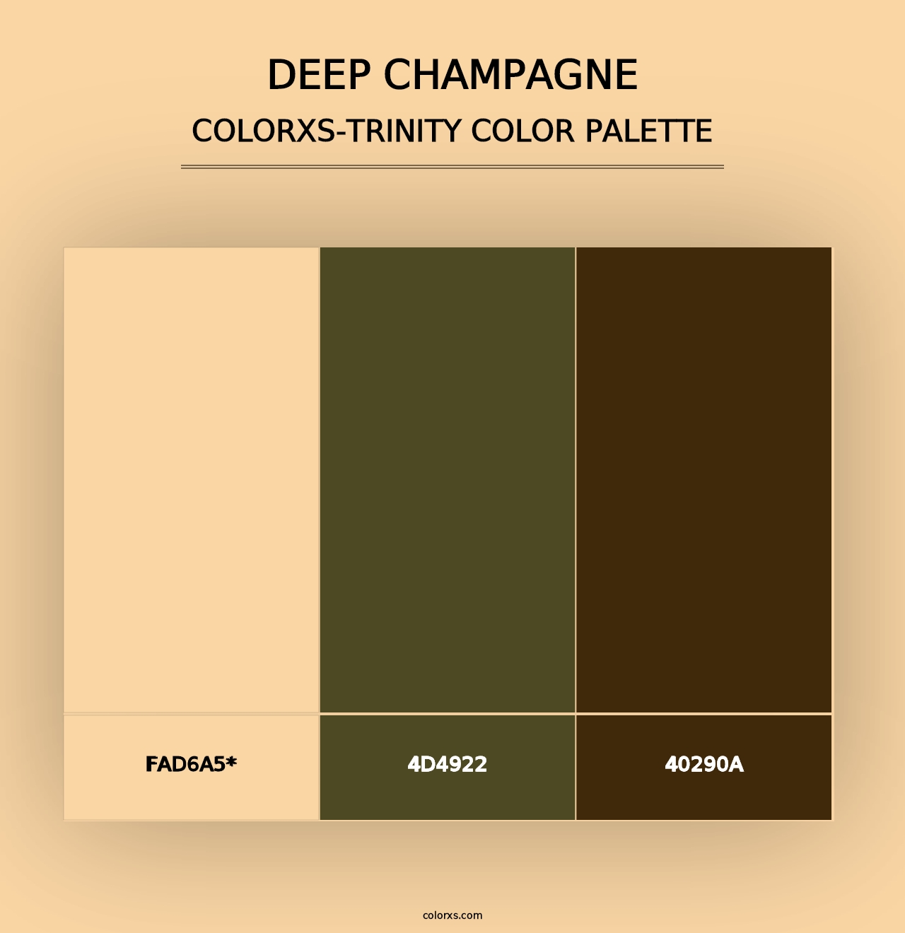 Deep Champagne - Colorxs Trinity Palette