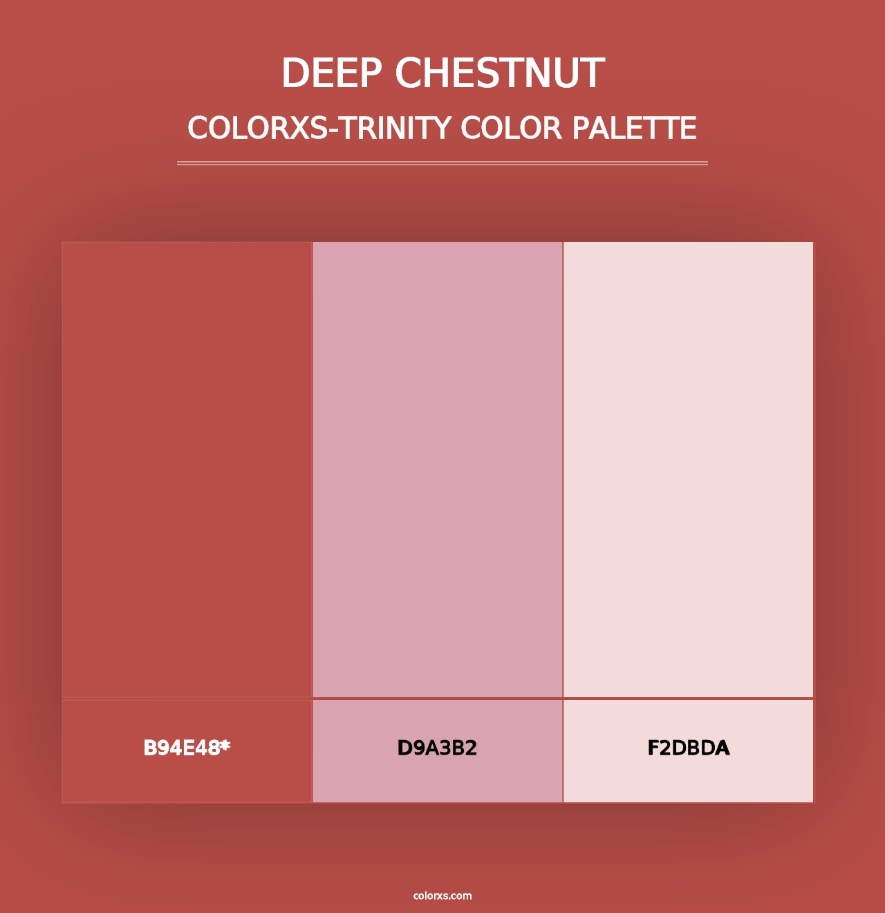 Deep Chestnut - Colorxs Trinity Palette