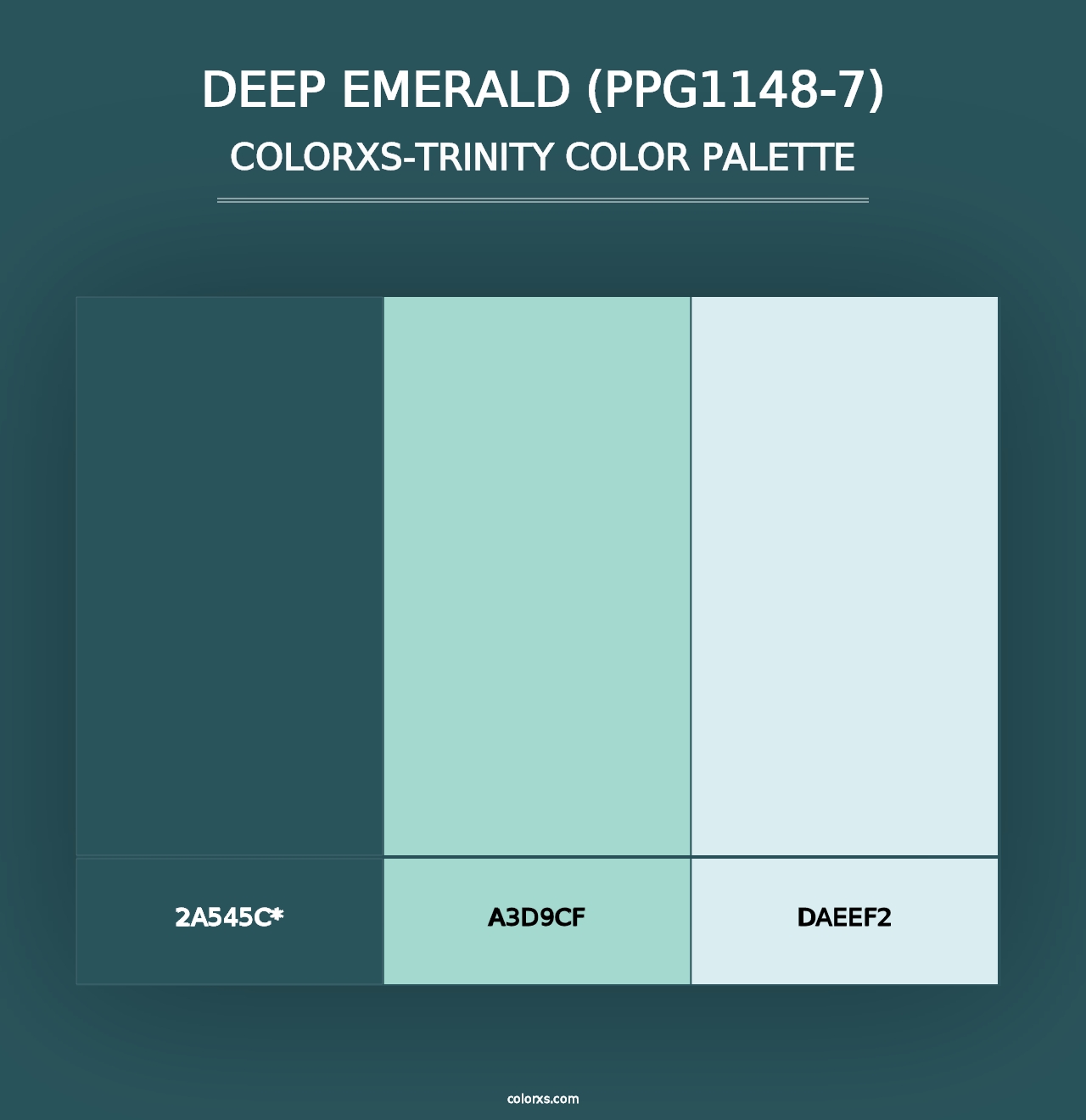 Deep Emerald (PPG1148-7) - Colorxs Trinity Palette