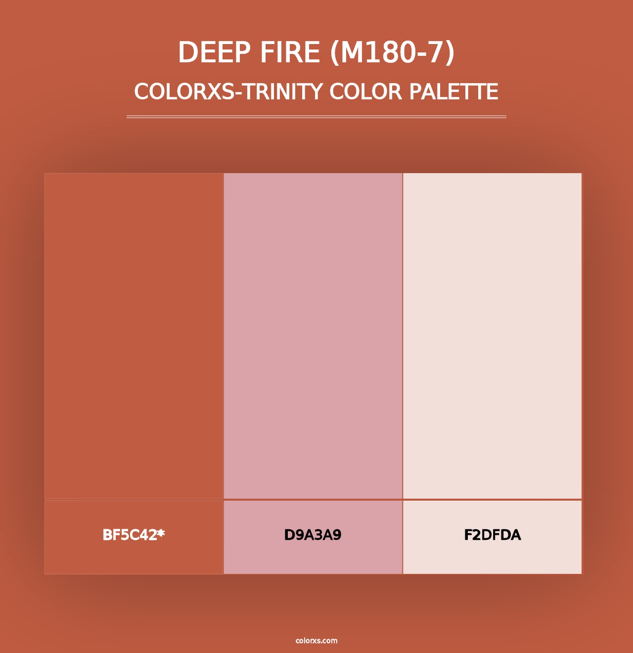 Deep Fire (M180-7) - Colorxs Trinity Palette