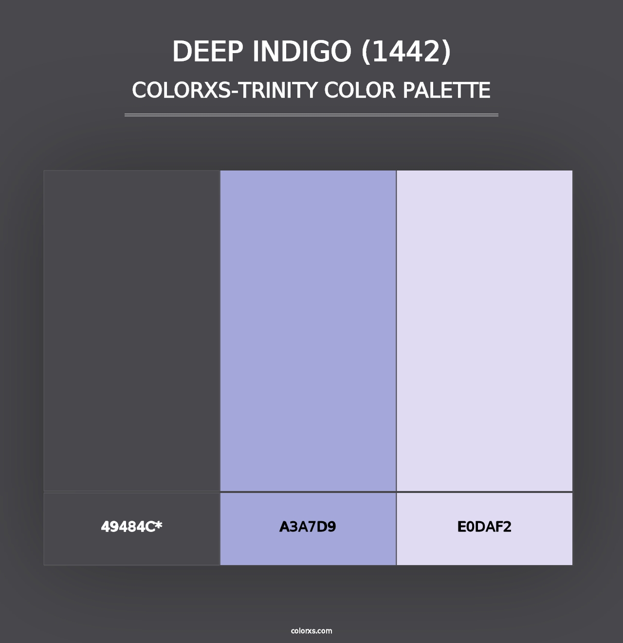 Deep Indigo (1442) - Colorxs Trinity Palette