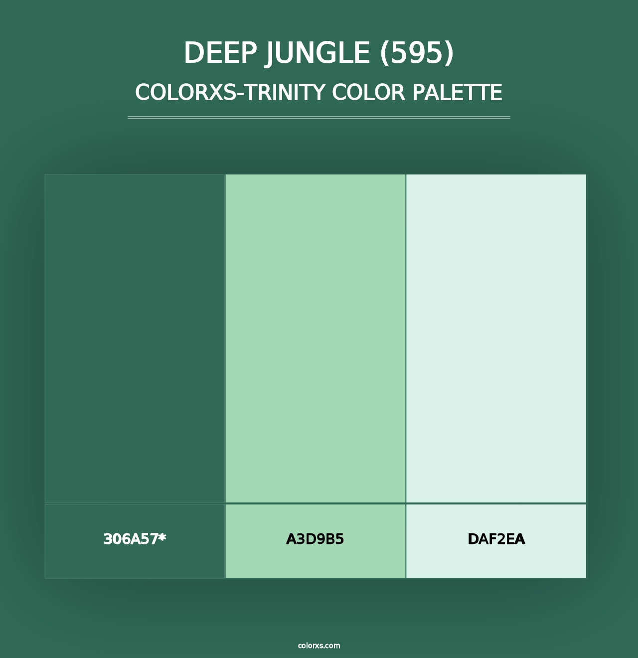 Deep Jungle (595) - Colorxs Trinity Palette