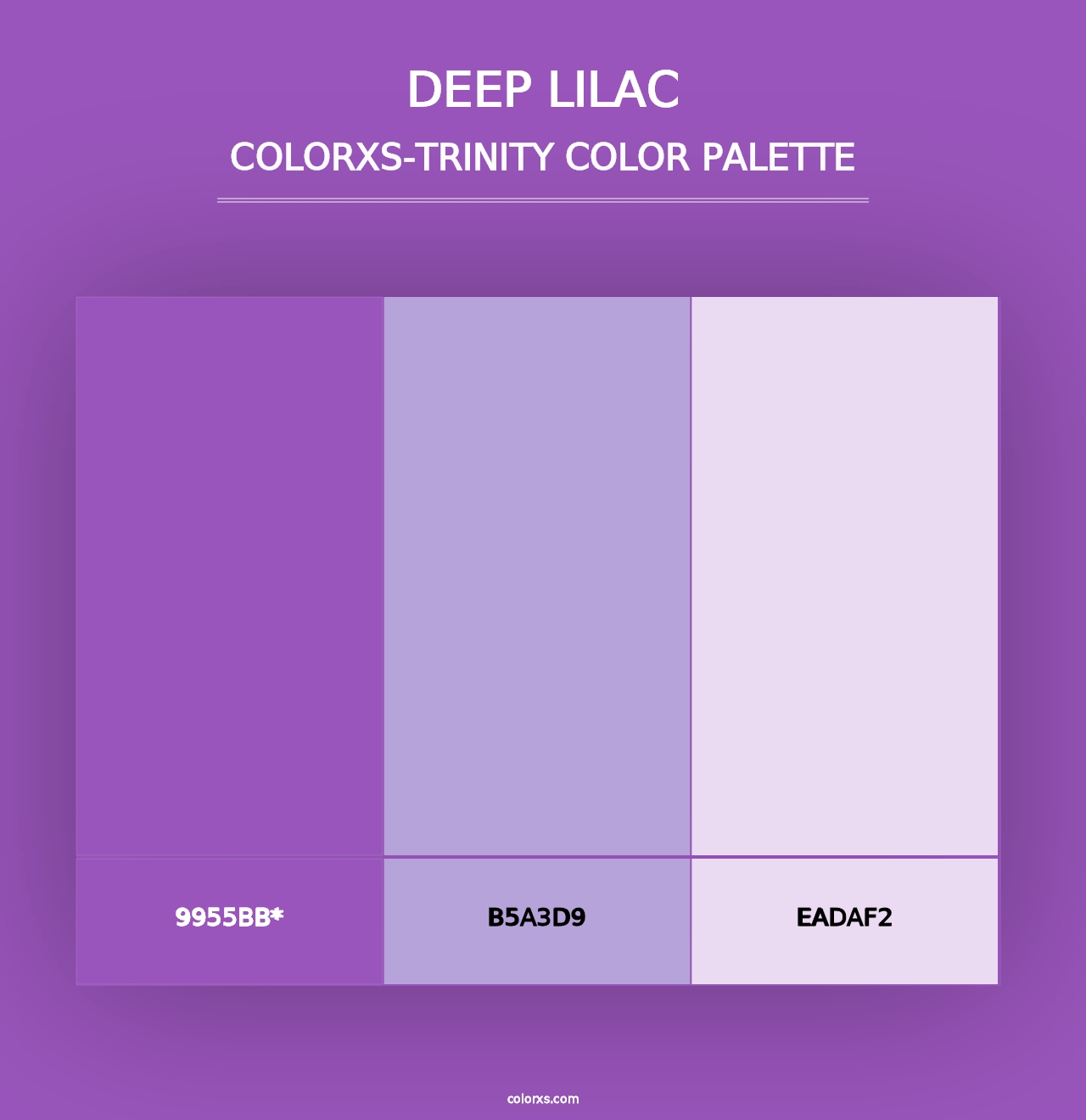 Deep Lilac - Colorxs Trinity Palette