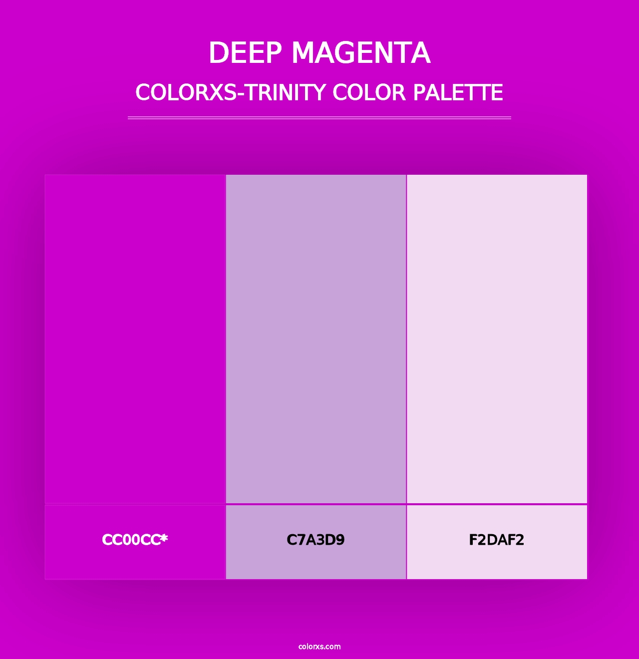 Deep Magenta - Colorxs Trinity Palette