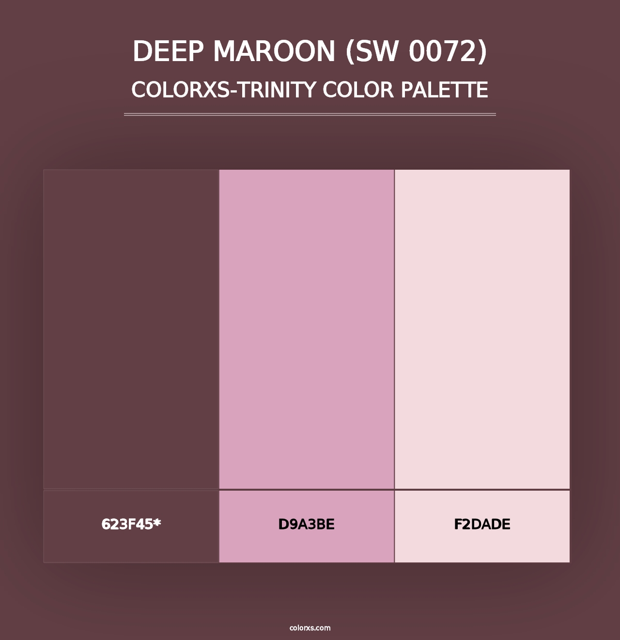 Deep Maroon (SW 0072) - Colorxs Trinity Palette